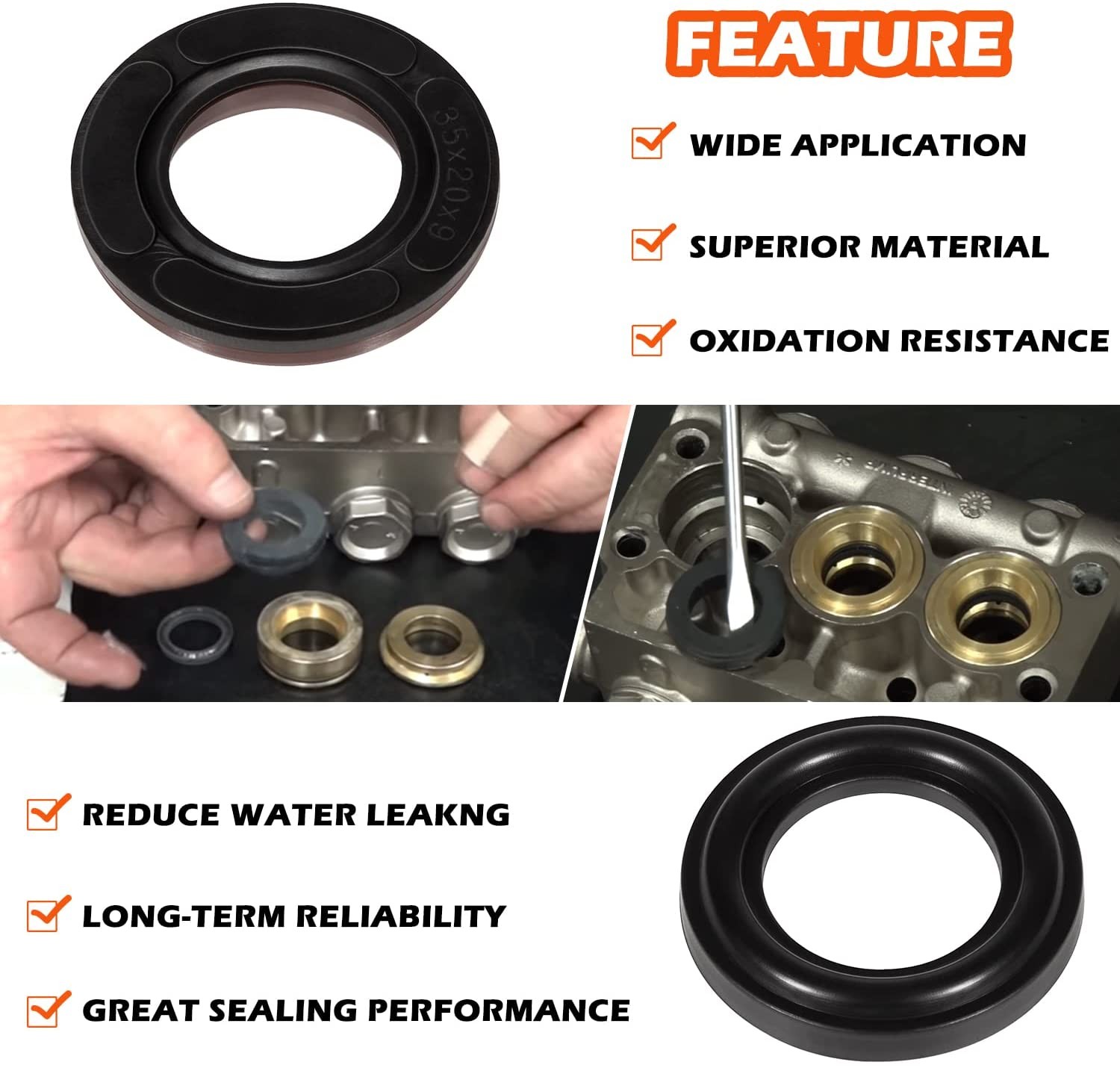 Kit 69 GP Interpump General Pump Packing Kit 20mm Repair Seal TS1511 TS2010