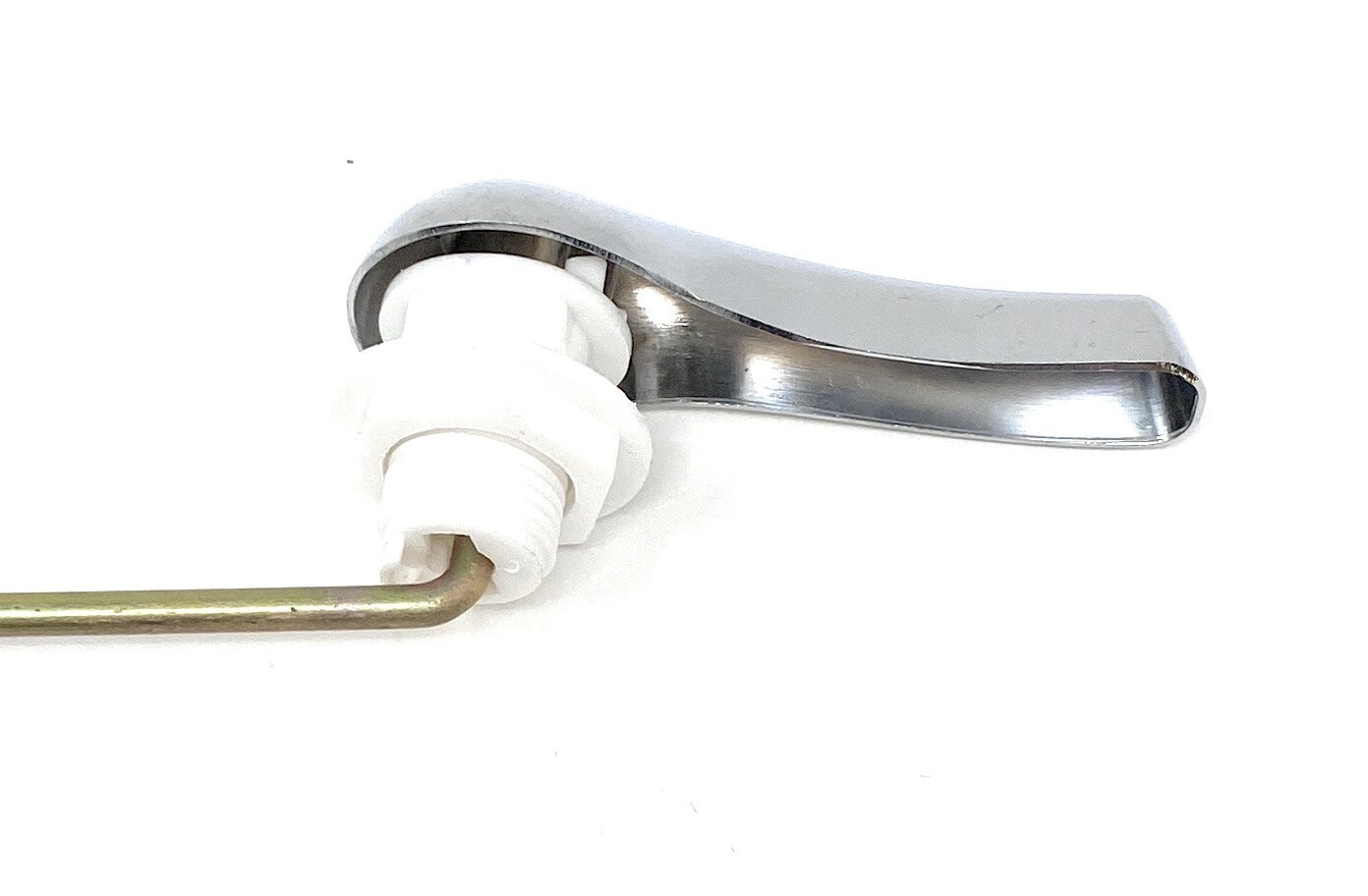 Toilet Tank Flush Lever Front Mount Toilet Handle Replacement kit Chrome Finish