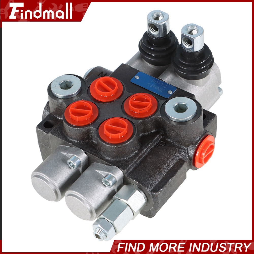 2 Spool 11 GPM Hydraulic Monoblock Double Acting Control Valve SAE Ports