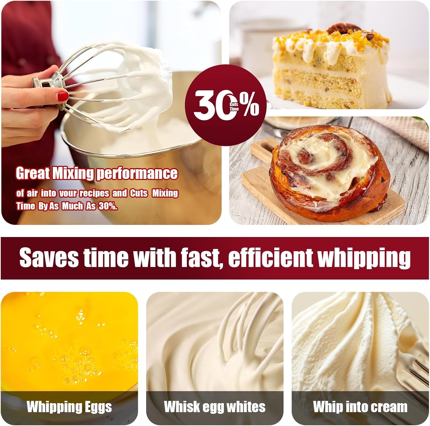 KitchenAid Mixer Wire Whip Attachment Egg & Cream Beater Whisk