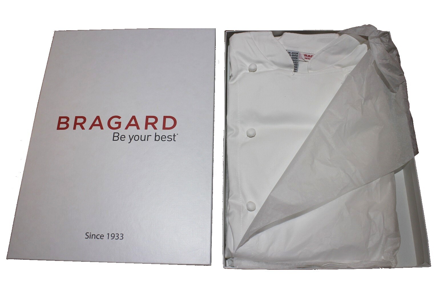 Bragard Grand Chef Jacket Mens White Pima Cotton Gordon Ramsay Long Sleeve Coat