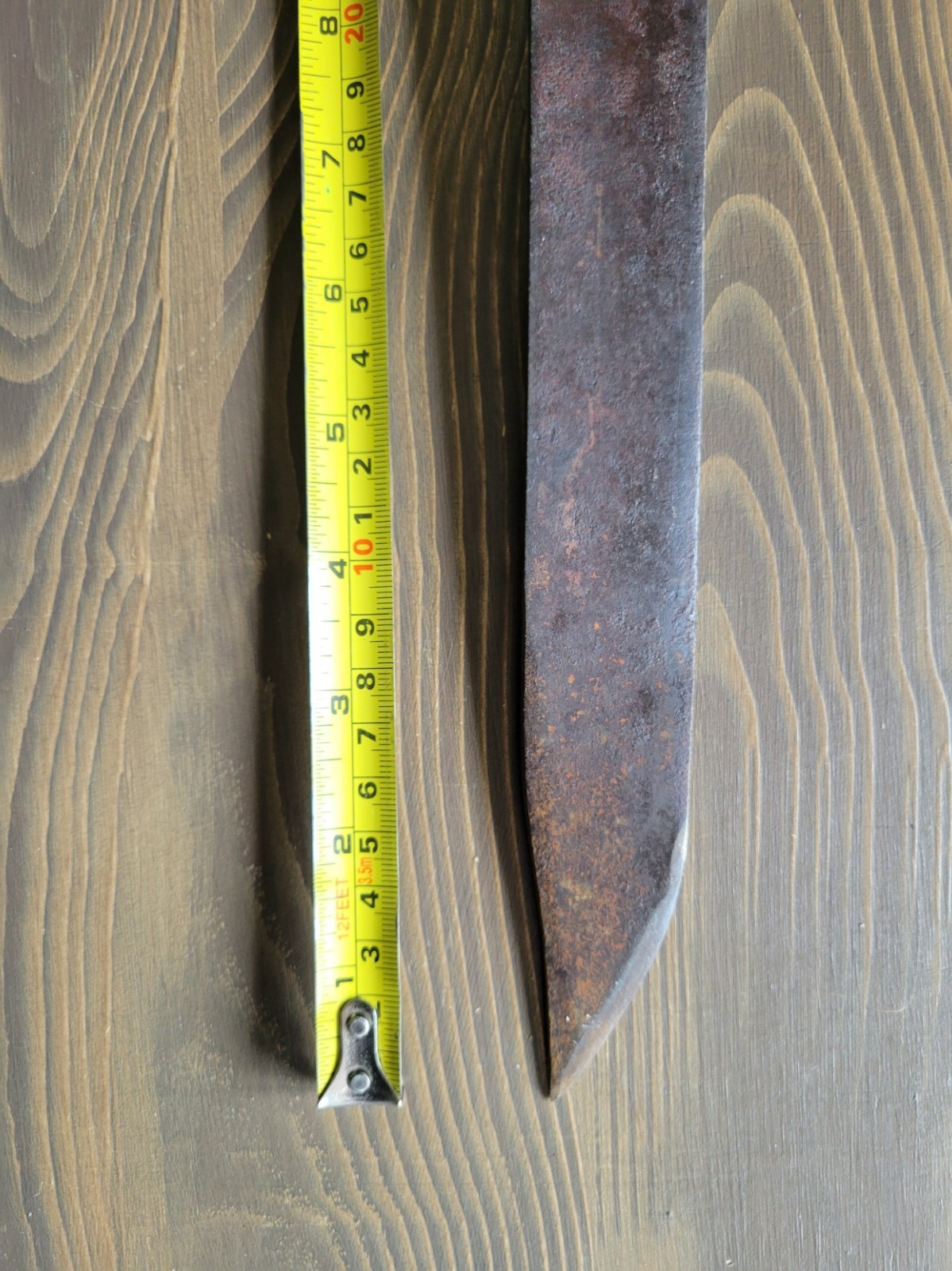 German All-Steel Short Sword Bowie Knife Used Free Shipping