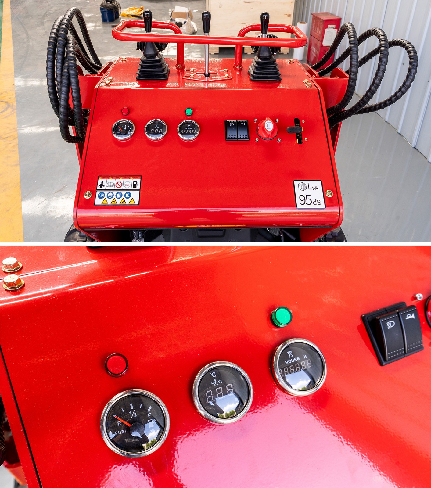 480 2645Lbs Tracked EPA 23HP 13GPM Mini Skid Steer 3-Pumps FREE SHIP Unloading