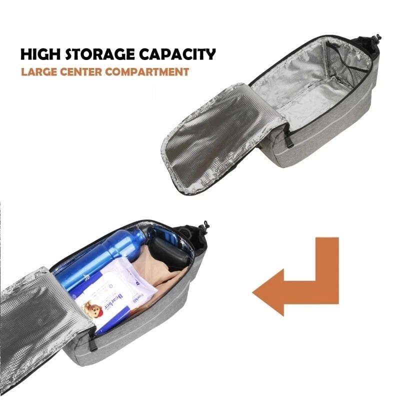 Bike Rear Rack Bag 10L Insulated Bicycle Trunk Bag Storage Luggage Cargo Bag US