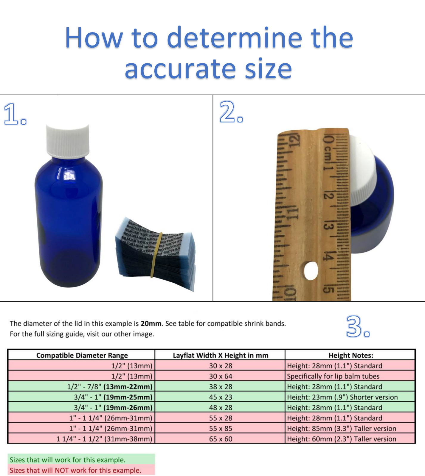 125+ Shrink Wrap Bands Tamper Heat Seal for Lip Balm Tubes, Mason Jars, Bottles