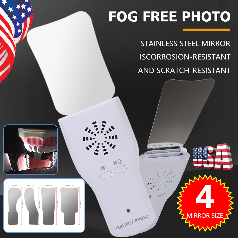 Dental Occlusal Mirror Fog Free LED Intra Oral Photo System 4 Mirror Anti-Fog JZ