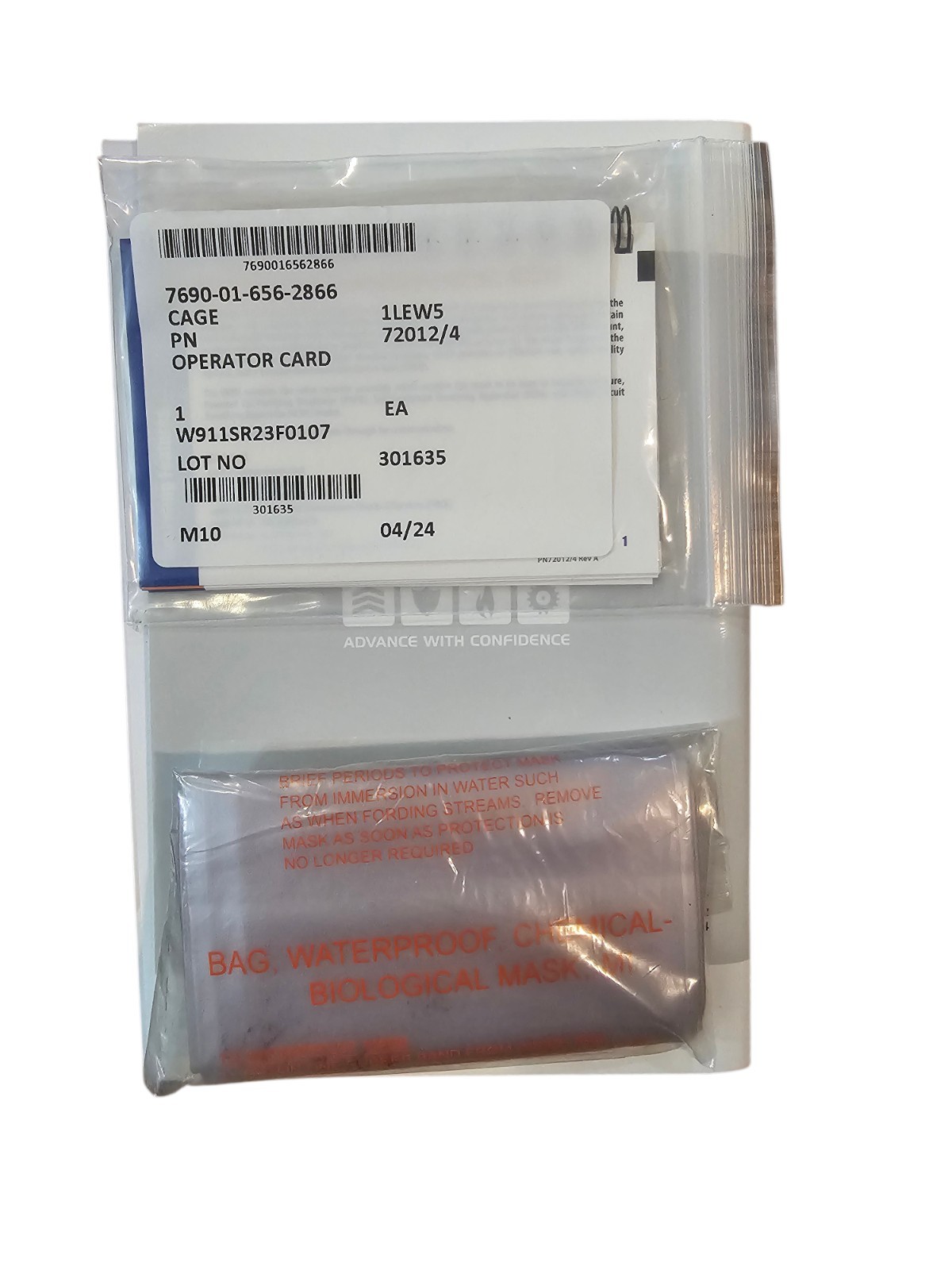 Complete Avon FM53 M53 Gas Mask Air Purifying Respirator SEAL DEVGRU CAG LARGE