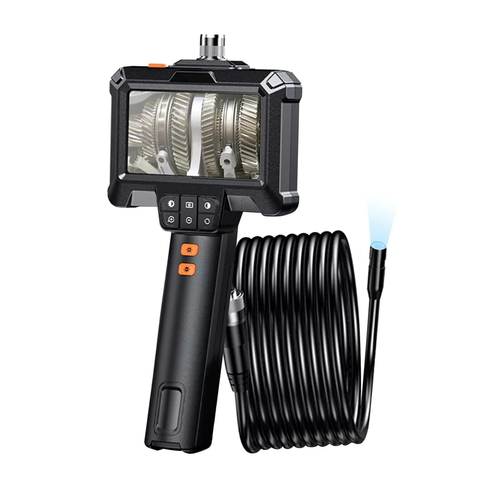 4.3" IPS 1080P HD Screen Handheld Industrial 5m Endoscope Camera Pipe Waterproof