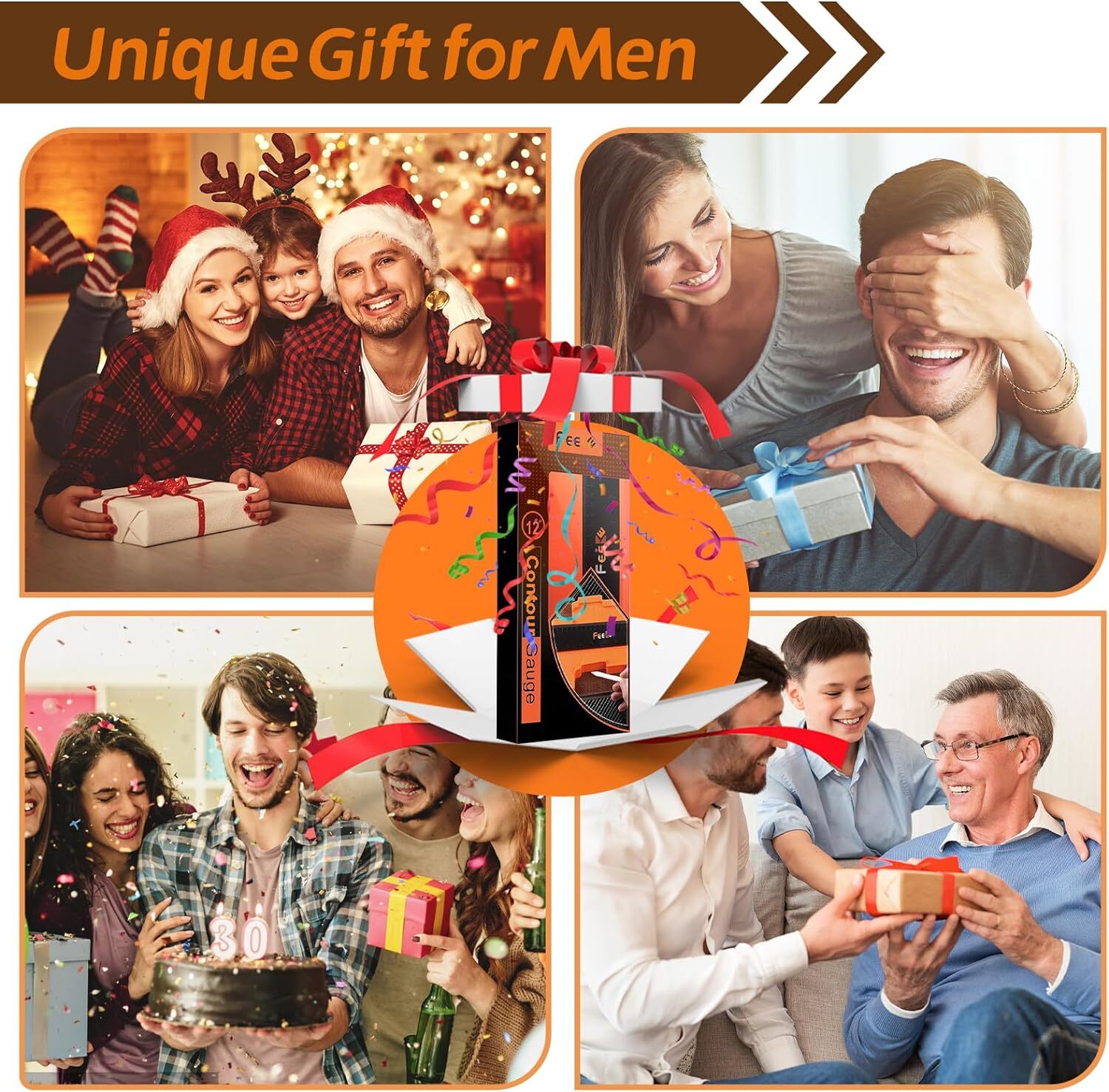 12" Contour Gauge w/ Lock Profile Tool,Super Contour Duplicator Woodworking Tool