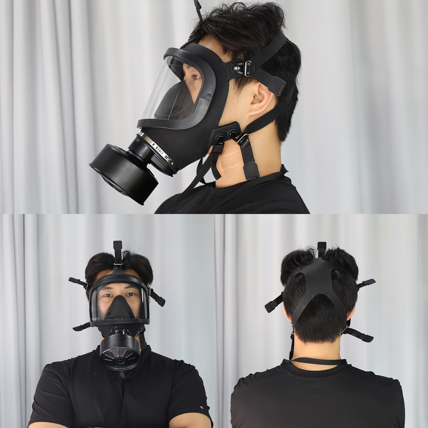 Full Face Gas Mask, Gas Masks Survival Nuclear and Chemical with 40Mm Activated