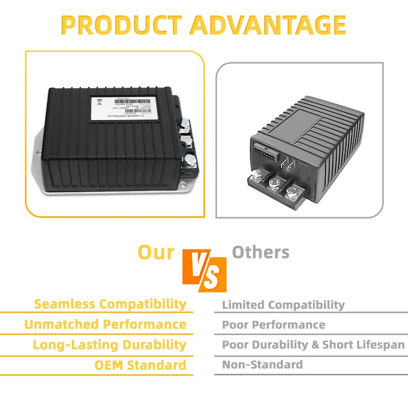 250A 48V DC Motor Controller fit Curtis EZGO TXT Club Car Ezgo Carts 1206HB-5201