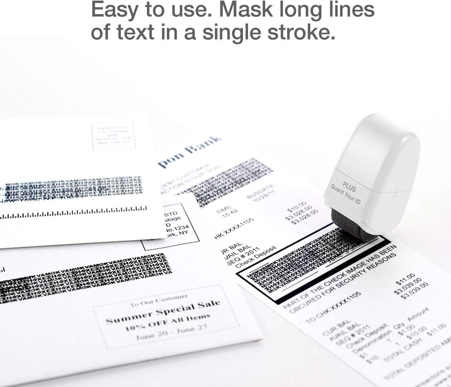 Plus Guard Your ID Identity Protection Security Prevention Stamp Roller