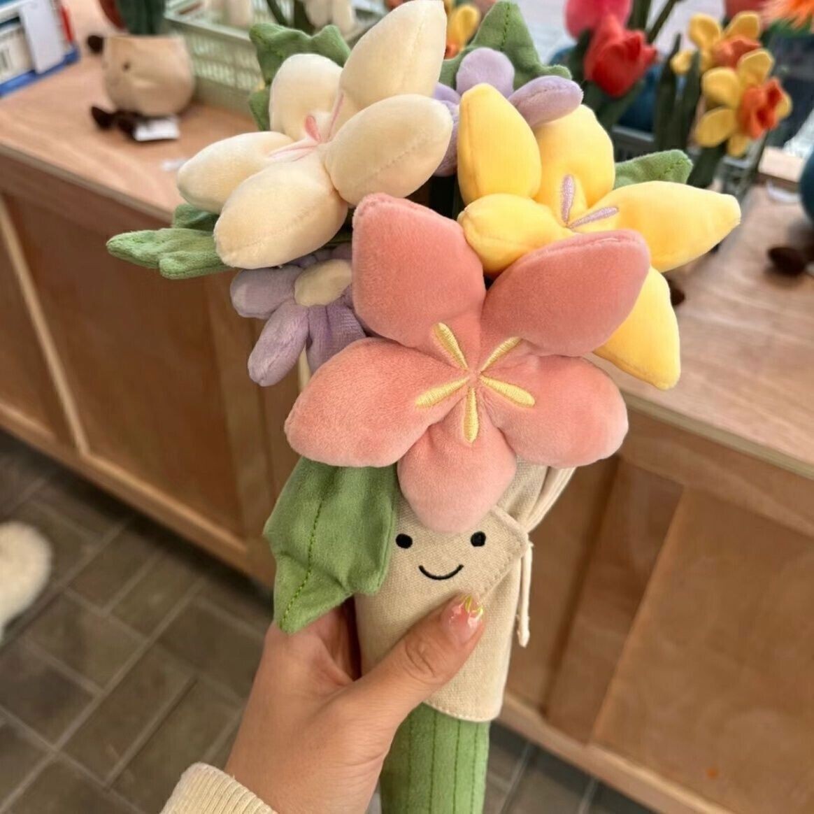 Jellycat Bouquet Flowers Toy Girls Birthday Wedding Gifts Doll Toy NWT