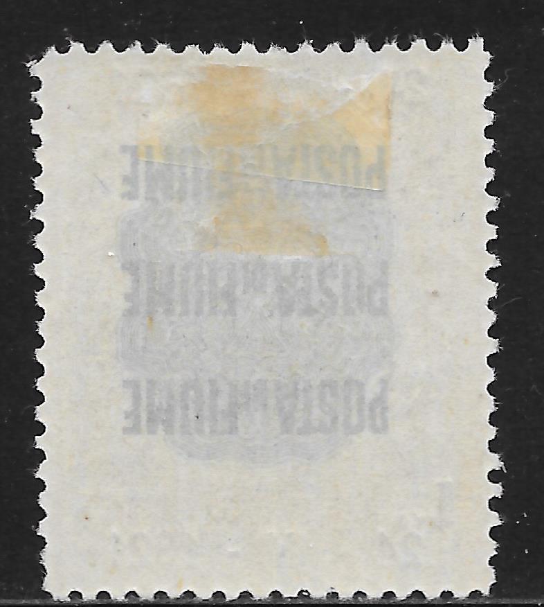 Fiume stamps 1921 Sassone 175i ERROR Double DATE Ovpt MLH VF