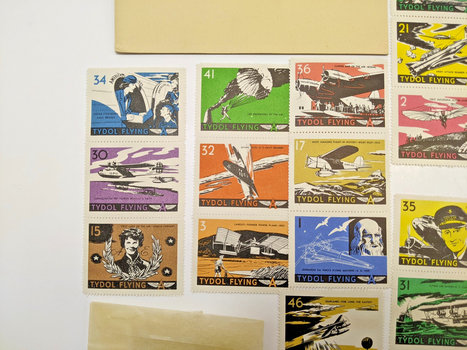 TYDOL Flying A Stamp Album of American Aviation 1940 Fuel Oil Company UNUSED A+