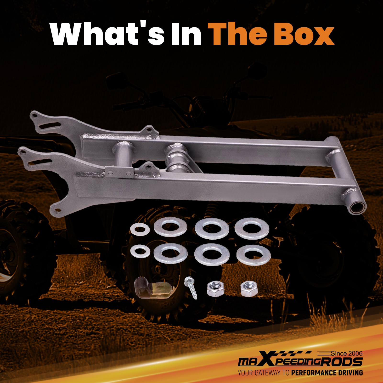 +4Inch Extended Chrome For Yamaha Banshee 350 Rear Swing Arm YFZ350 1987-2006