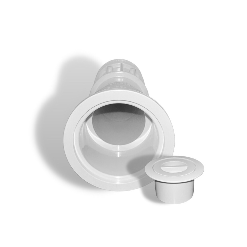 Aquastar US101 7.5" Umbrella Stands with Sleeve and Center Cap White (2 Pack)