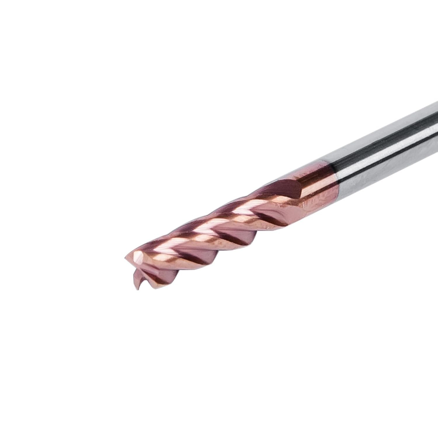 1/16" 4 Flute TiSiN Coated Carbide End Mill for Aluminum, Steel, Plastic