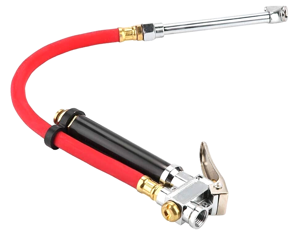 Air Tire Inflator With Tire Pressure Gauge Dual Head Air Compressor Hose Filler