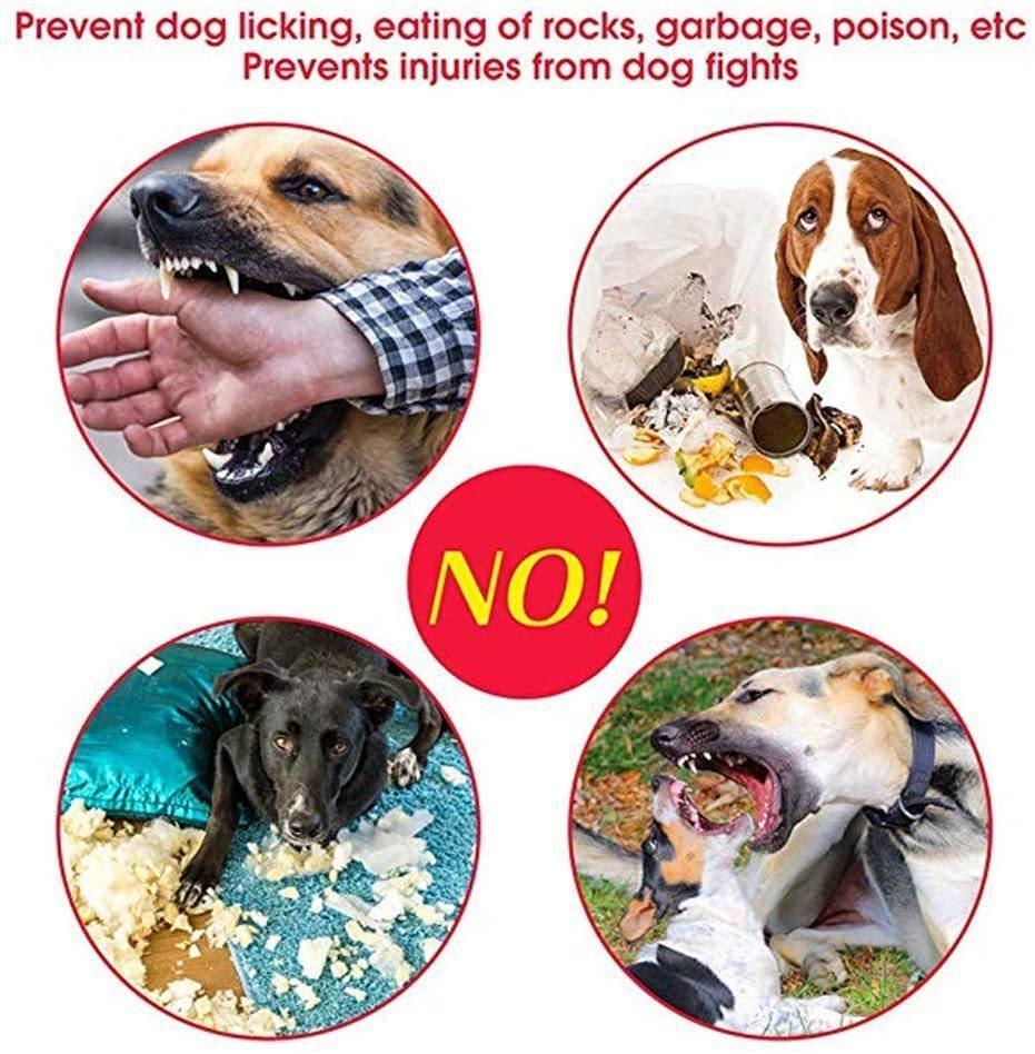 Dog Pet MESH MUZZLE Mouth Guard dual strap Anti Stop Bite bark Chew Breathable