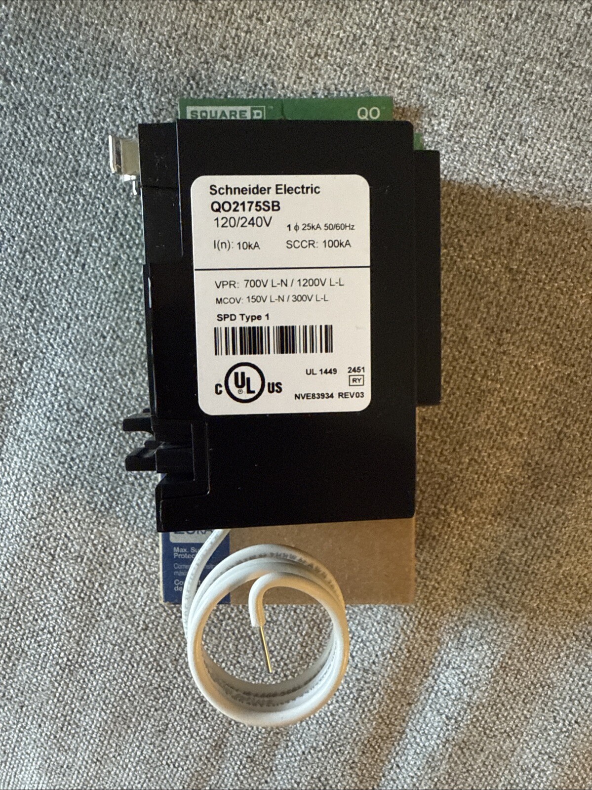 Square D QO2175SB Surge Arrester