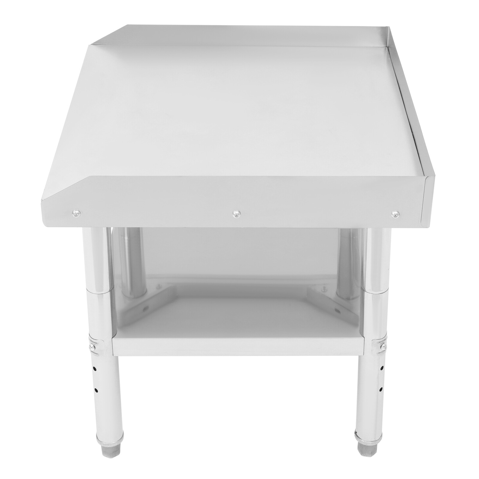 Commercial Kitchen Work Prep Table with Backsplash Stainless Steel Prep Table