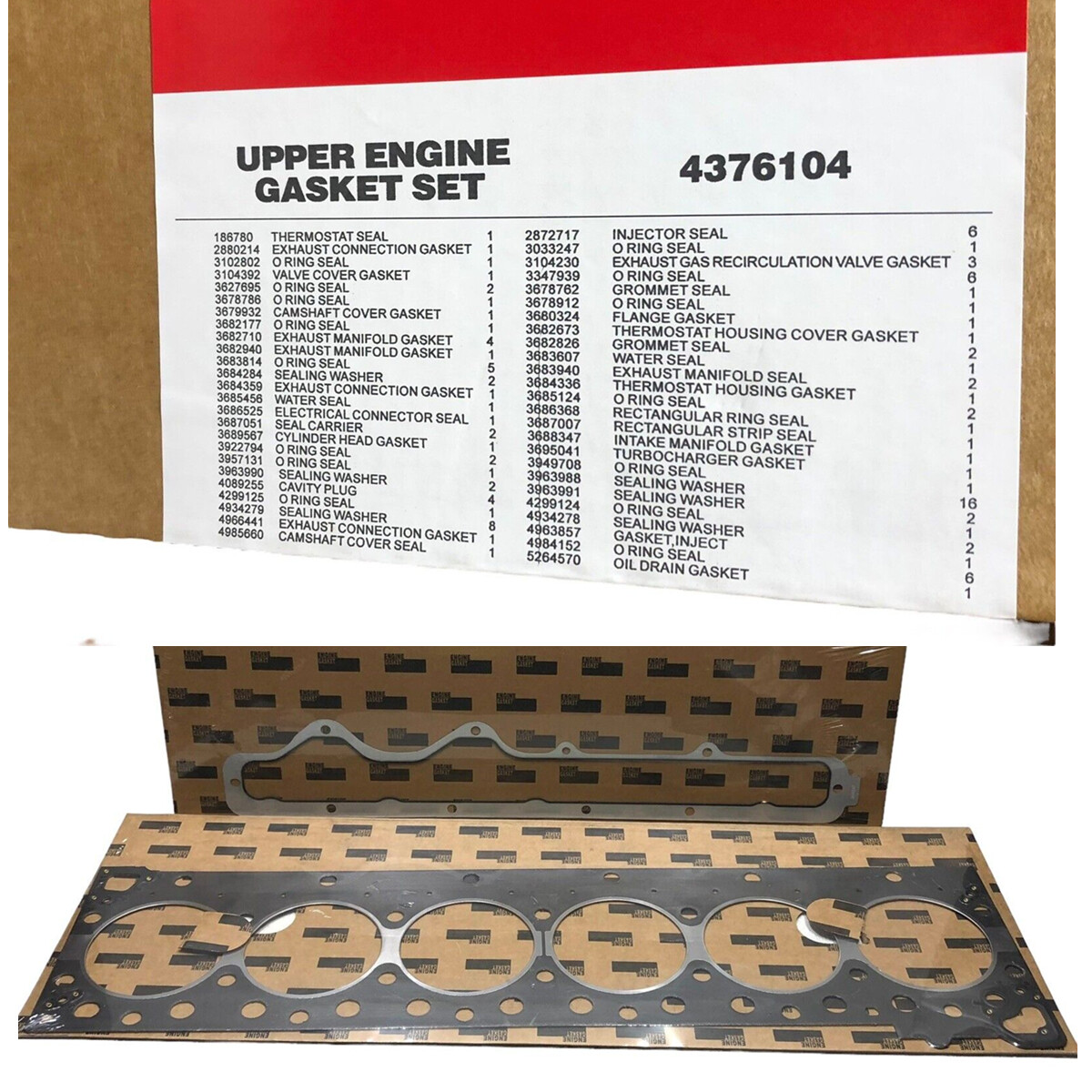 Upper Cylinder Head Gasket Set 4376104 4352146 for Cummins ISX ISX15 QSX 2881767
