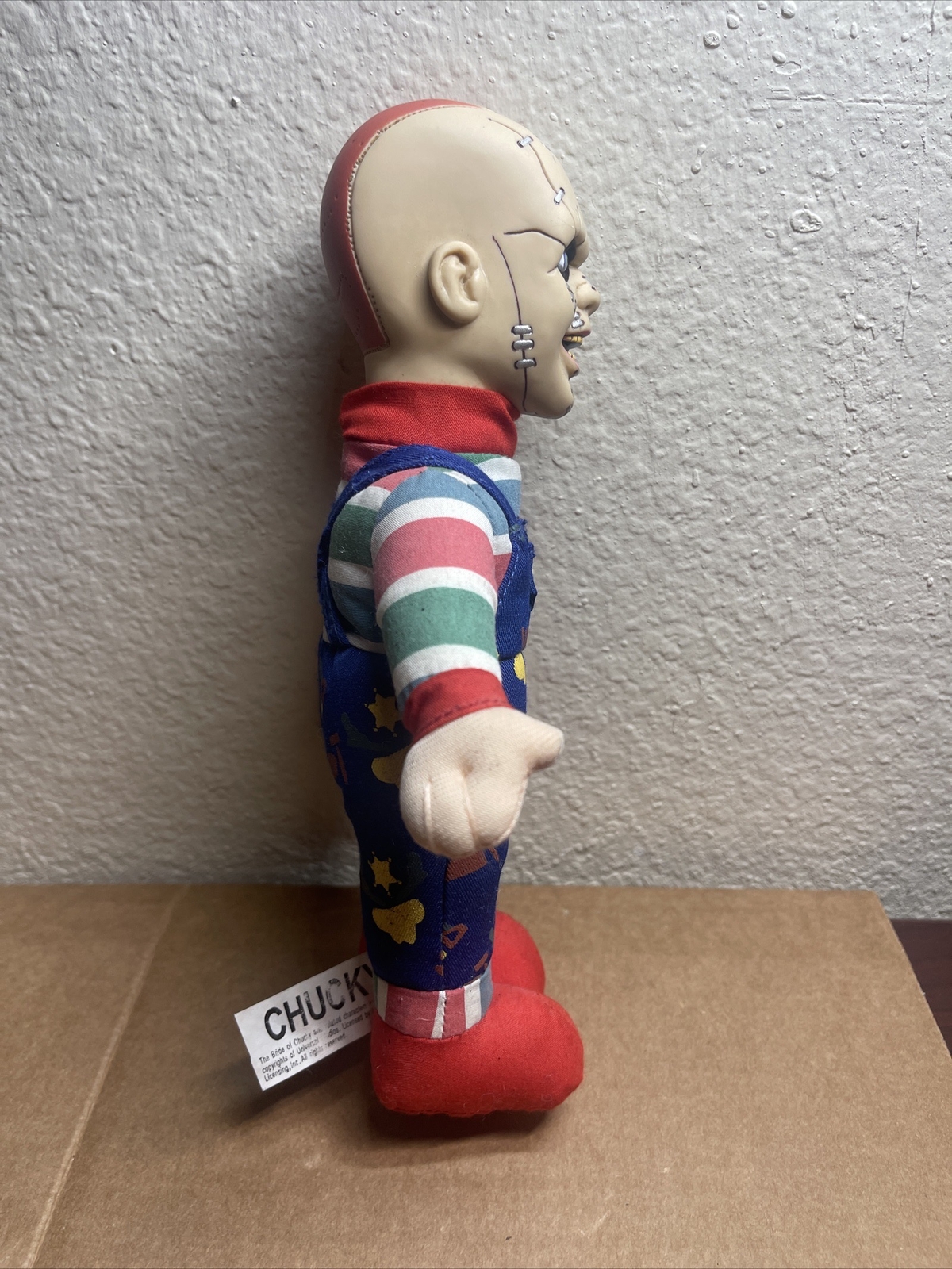 VINTAGE The Bride of CHUCKY 13" Bald Plush DOLL FROM TOY WORKS HORROR HALLOWEEN