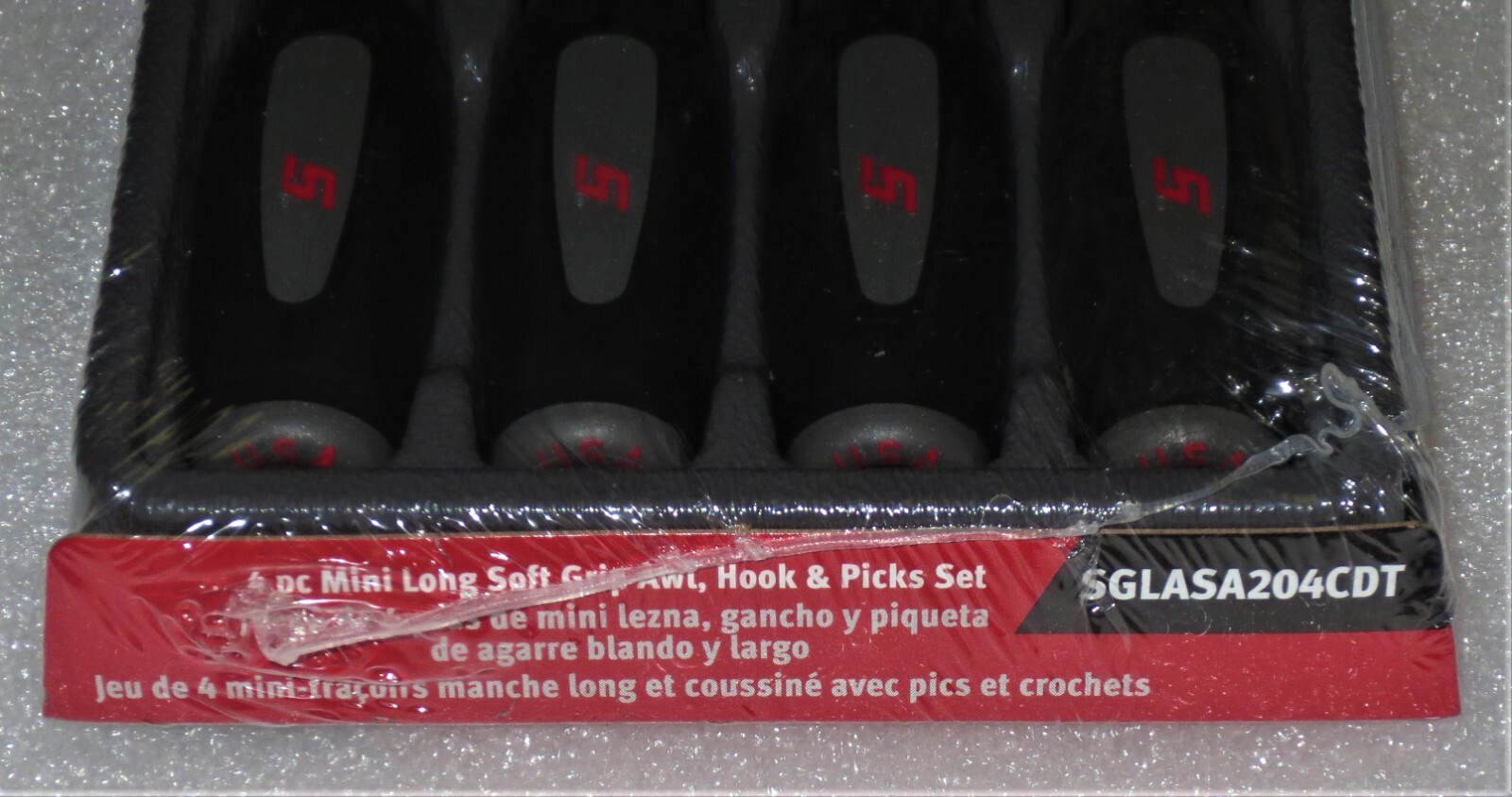 *NEW* Snap-on LONG Pick Set SGLASA204CDT *TITANIUM SOFT HANDLES* NEW & SEALED!