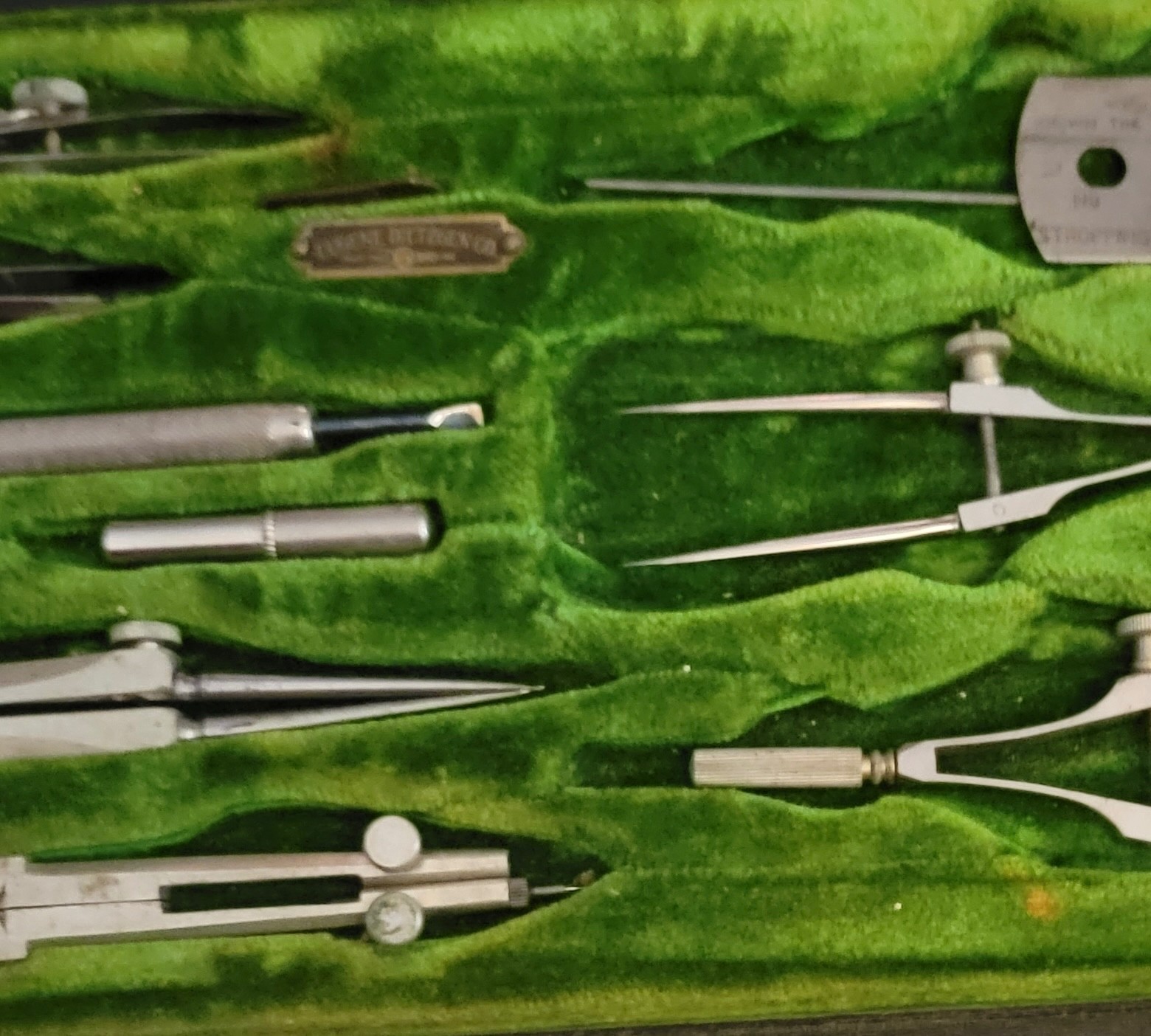 Antique Eugene DIETZGEN Co DRAFTING SET as found see photos