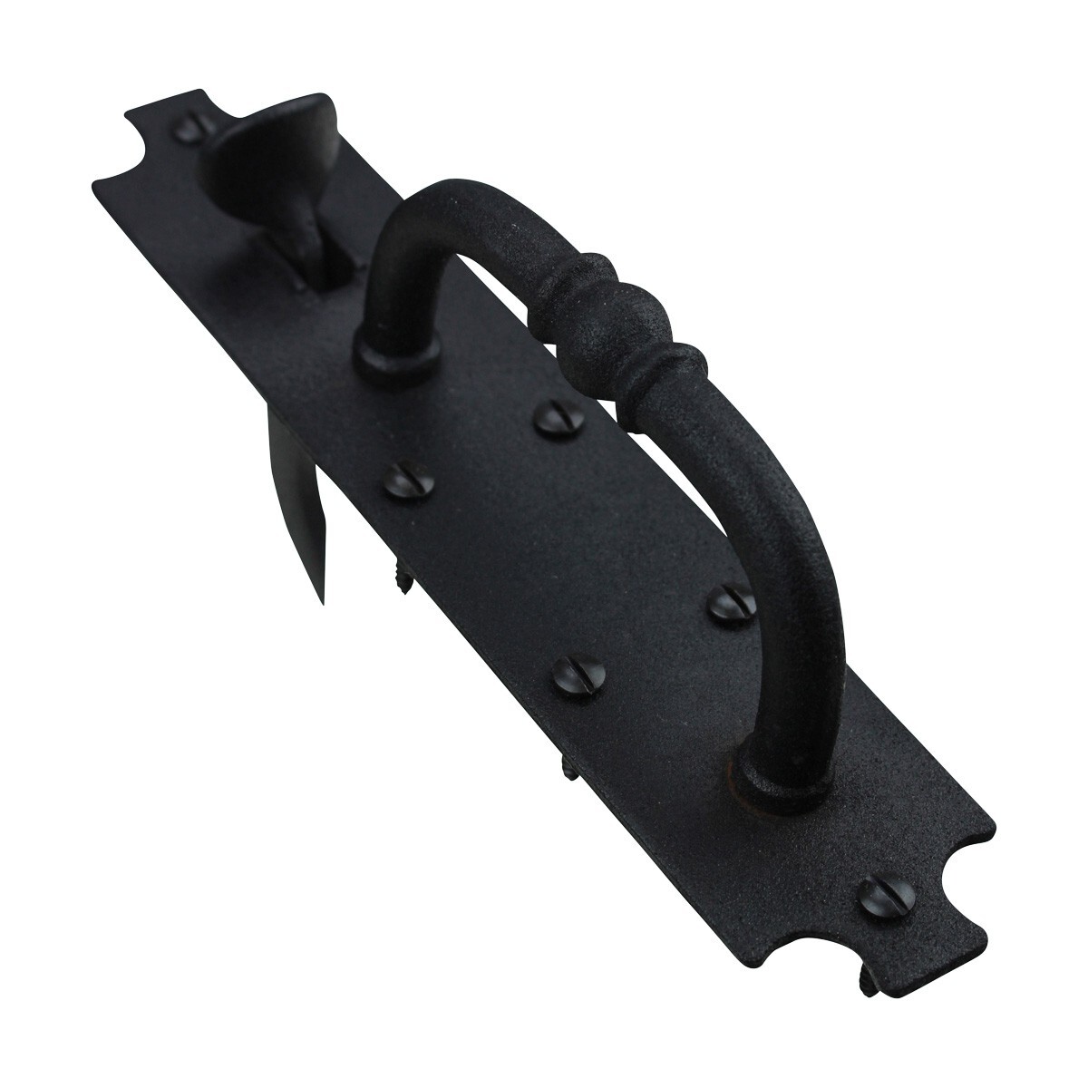 Black Cast Iron Norfolk Door Latches with Mounting Hardware Renovators Supply