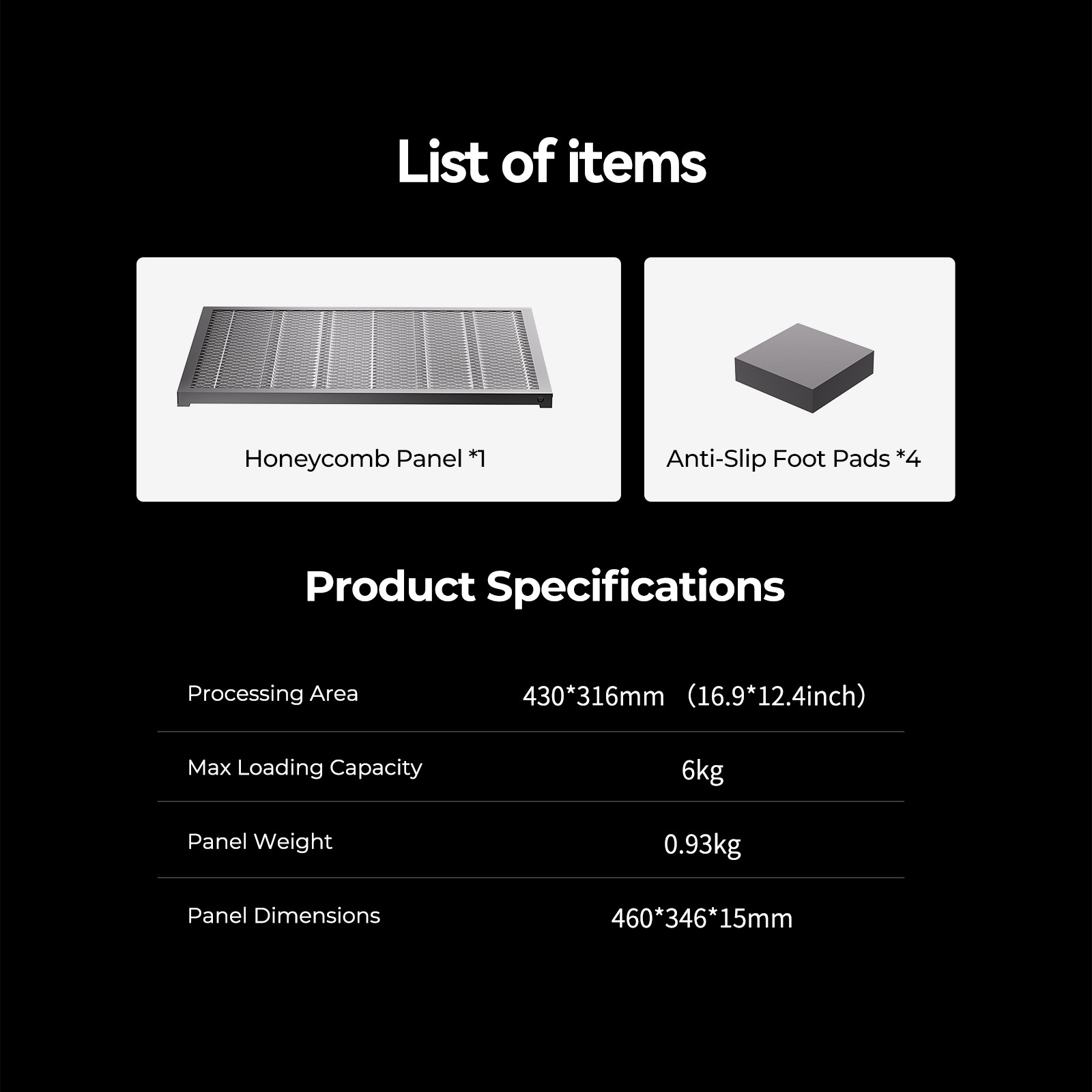 Creality 460*346mm Honeycomb Workbench for Falcon A1/A1 pro Laser Engraver