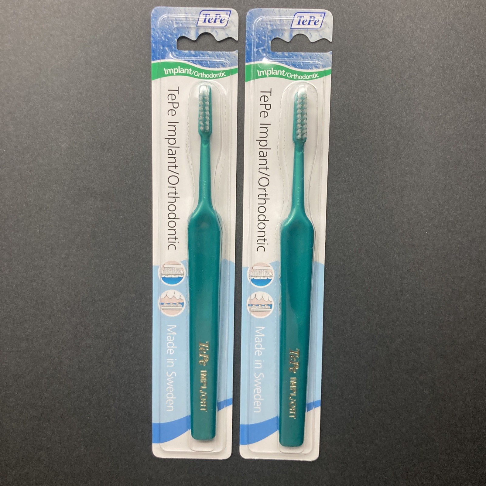 2 PACK TEPE Implant Orthodontic Soft Toothbrush Cleaning Implants & Fixed Braces