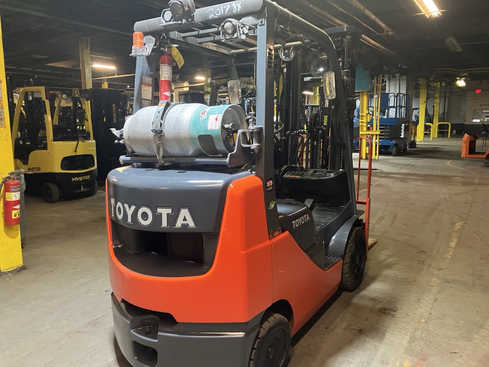 2020 Toyota 5000 LB Forklift With SS and Triple Mast