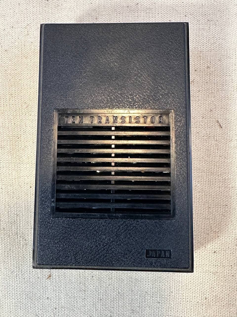 Vintage York 10 Ten Transistor Radio Japan NOT WORKING w/ Leather Case 030 048