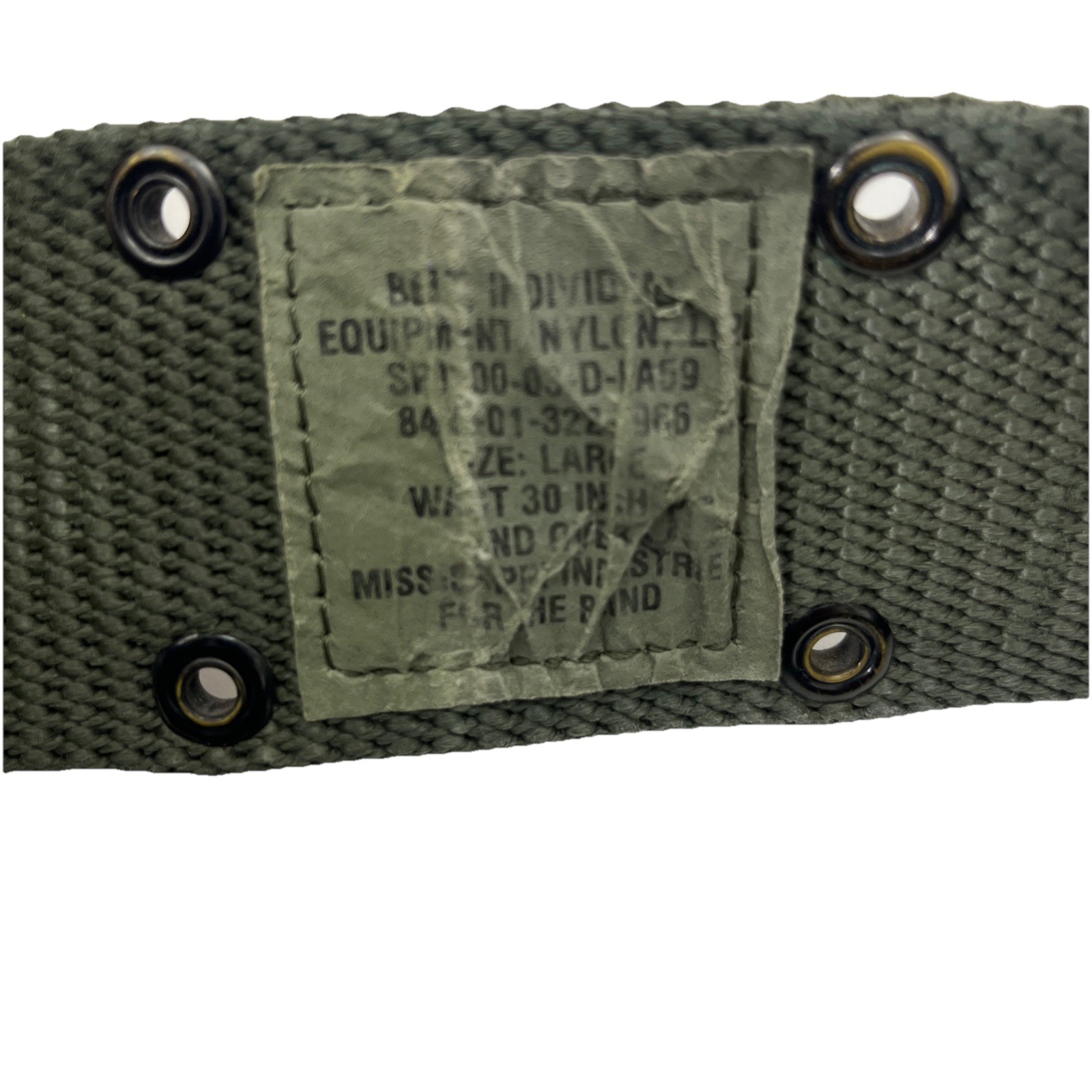 USGI OD Green Pistol Belt Individual Nylon Equipment Web Belt LARGE
