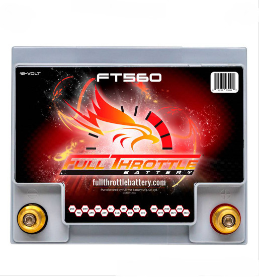 Full Throttle FT560 AGM Power Cell Car Audio Battery Full River FT 560 (GRP 26R)