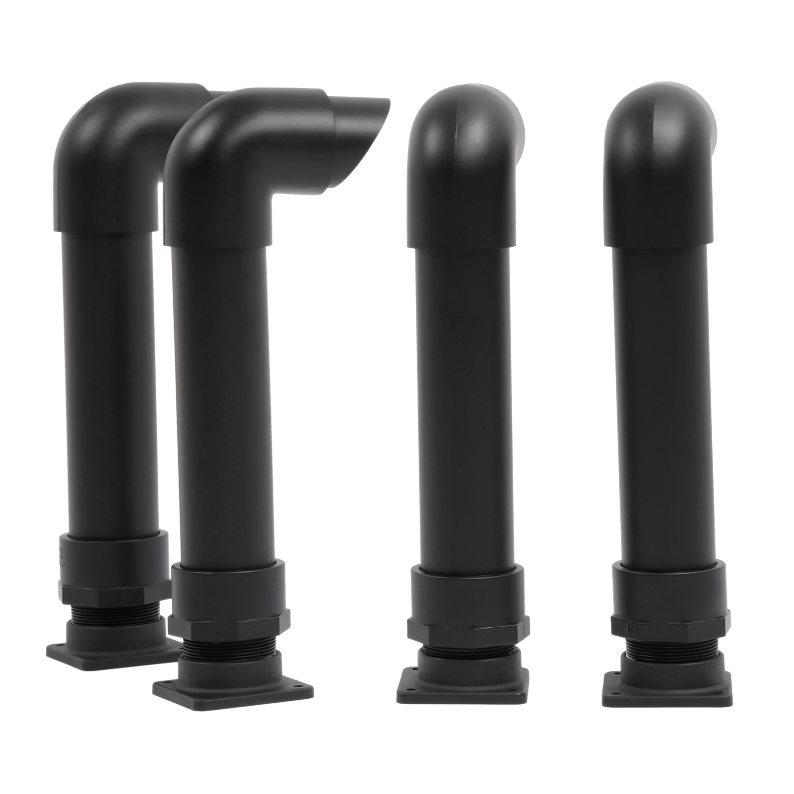 (4) Black Snorkel Kits For Polaris Sportsman 400 500 600 700 800 1994-2014