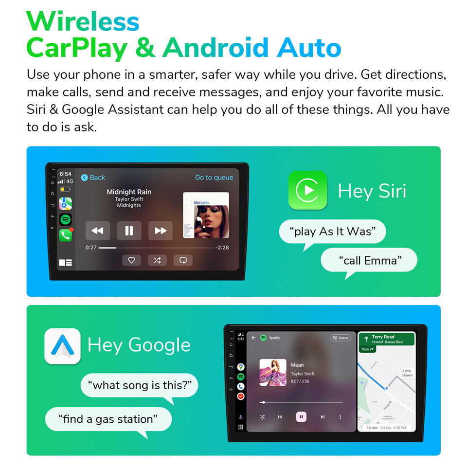 Eonon UA12S Plus Android 13 6+64 Double 2Din 10.1"Smart Car Stereo Radio CarPlay