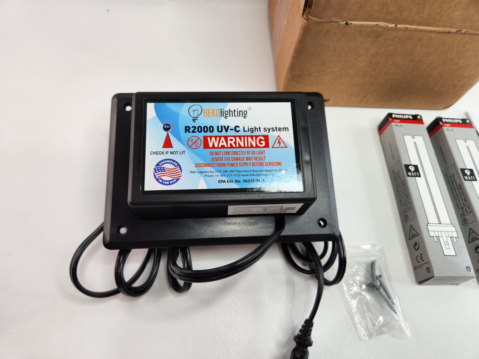 REKO Lighting R2000 Air Purifier Whole House Uv uvc Light in Duct for HVAC