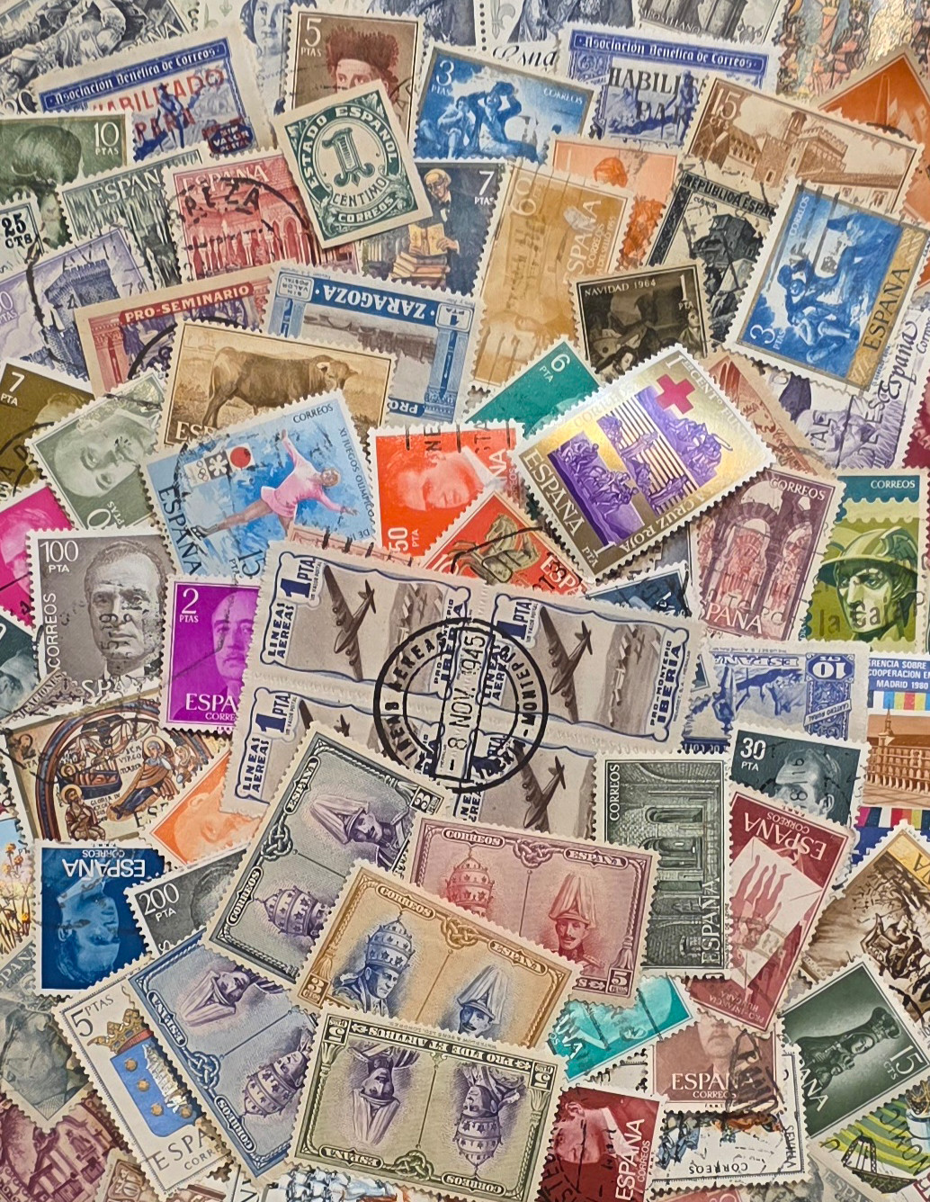 Worldwide Stamp Collection Lot (1000) - Mixed Vintage - Used Off Paper and MNH