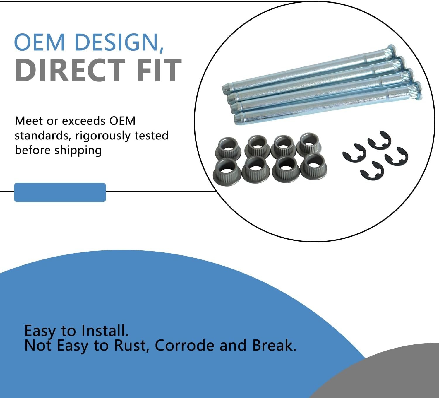 “Door Hinge Pin Bushing Repair Kit for Chevy GMC 1500 2500 3500 Tahoe Suburban”