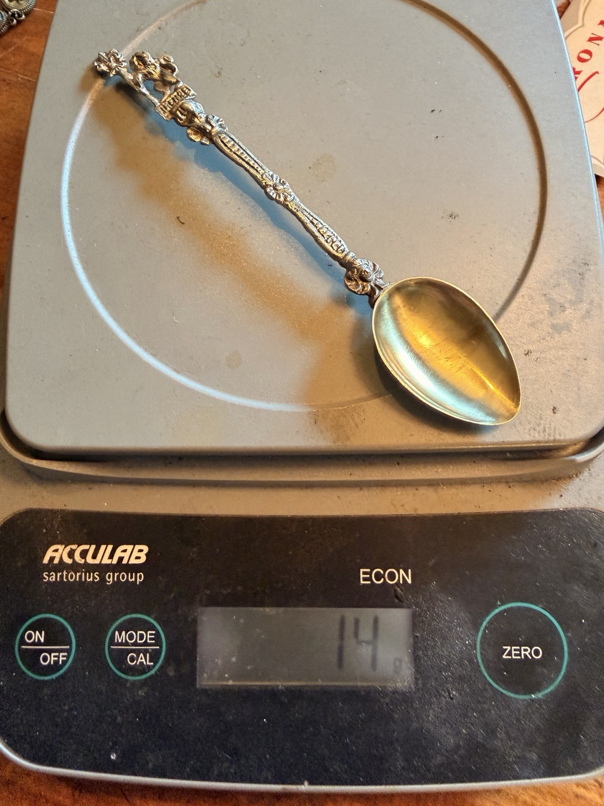 Set of 12 Antique vintage Italian demitasse spoons.