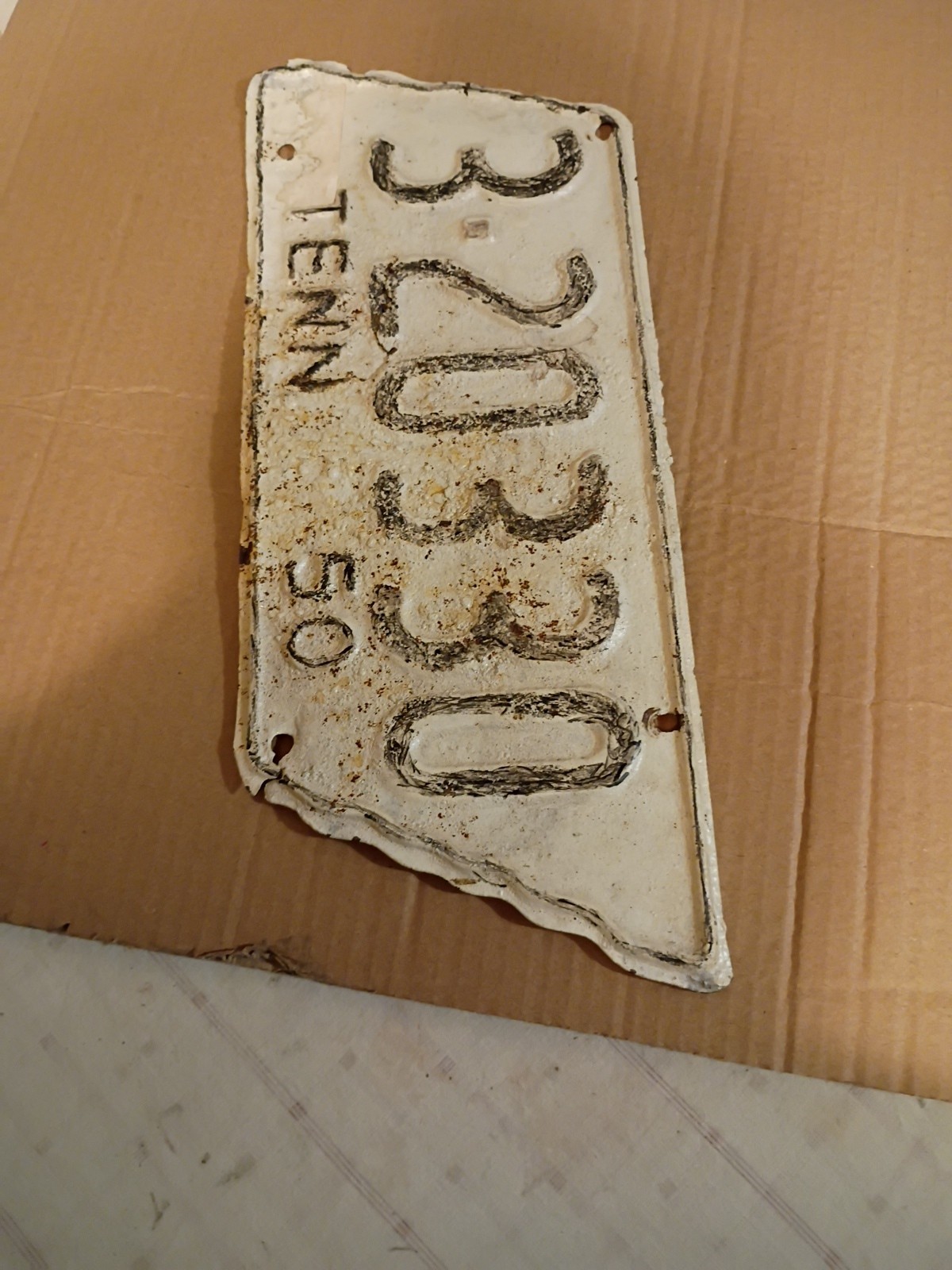 1950 Tenn. License Plate