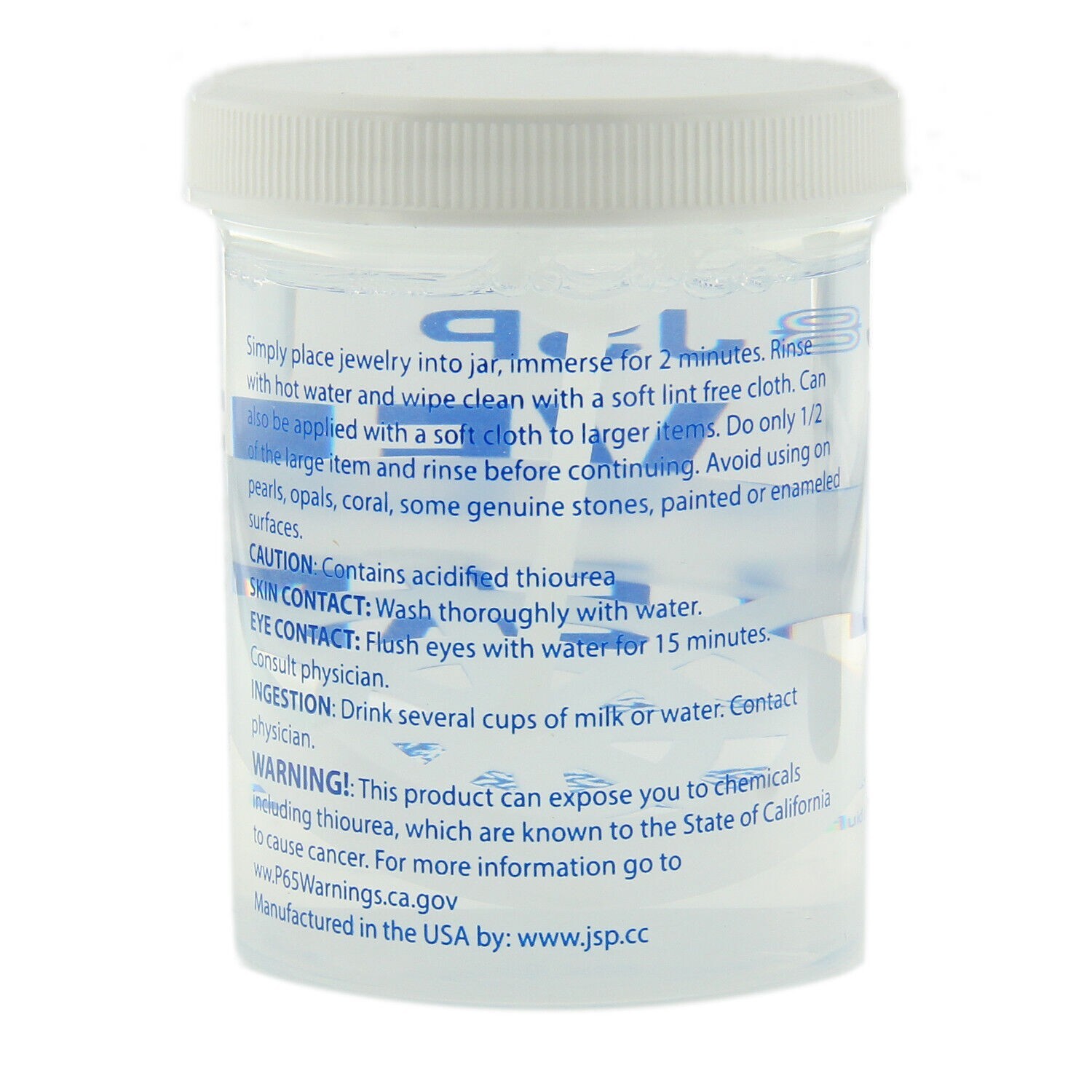 JSP Silver Jewelry Dip Cleaner Solution Rings Precious Metals Bracelets Necklace