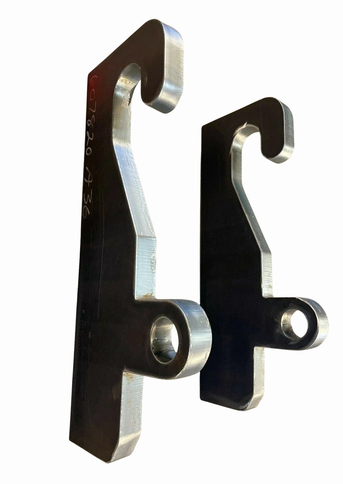 JRB 416 Blank Quick Attach for JRB Loader mounts+Wear Plates (Ears) for top hook