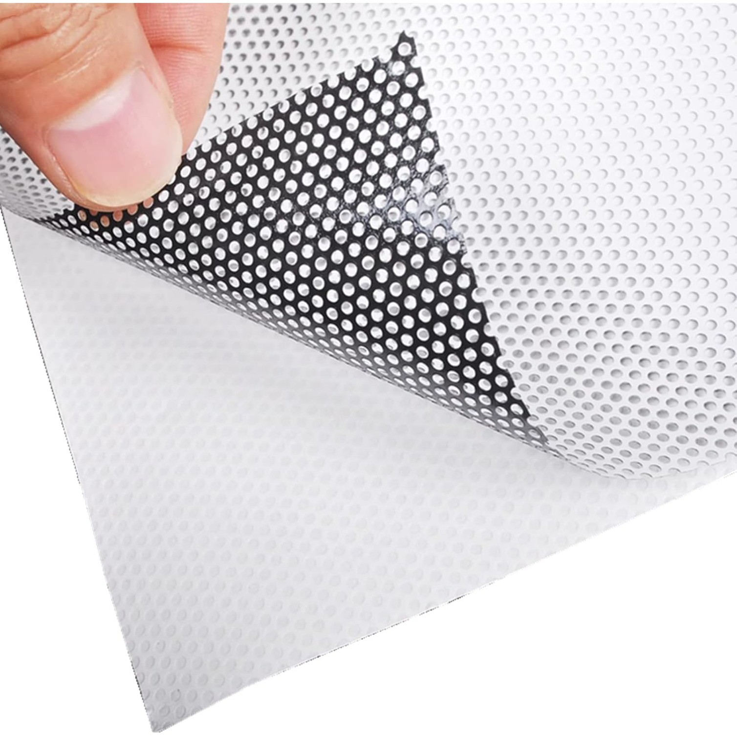 24x78 In 2 Sides OneWay Perforated Black Vinyl Privacy Adhesive Glass Wrap Roll