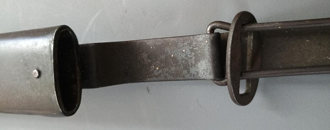 US M1892 KRAG BAYONET AND SCABBARD DATED 1902 VERY GOOD