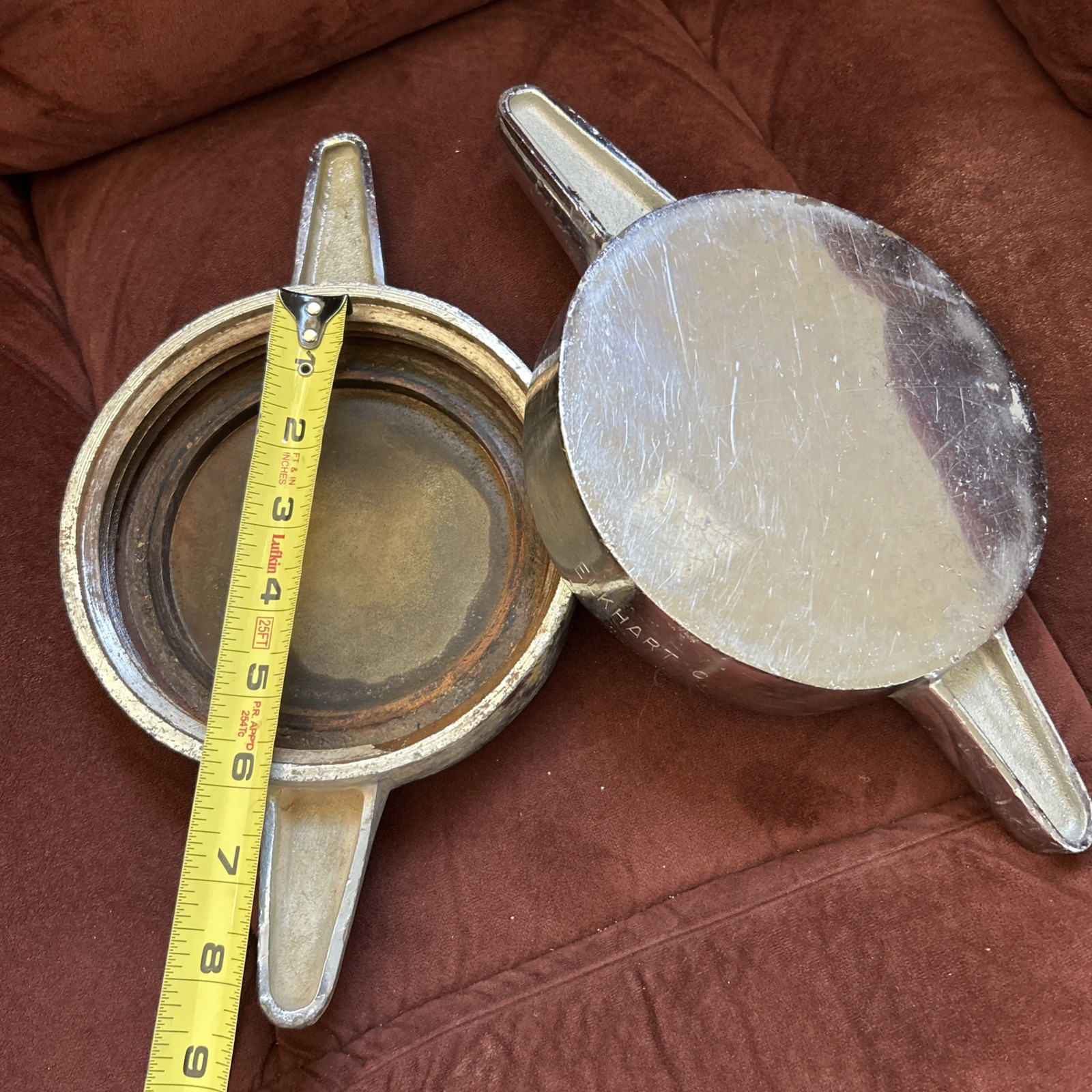 Fire Engine Intake Winged Lugs Cap Elkhart Brass Price For Both! Free Shipping!