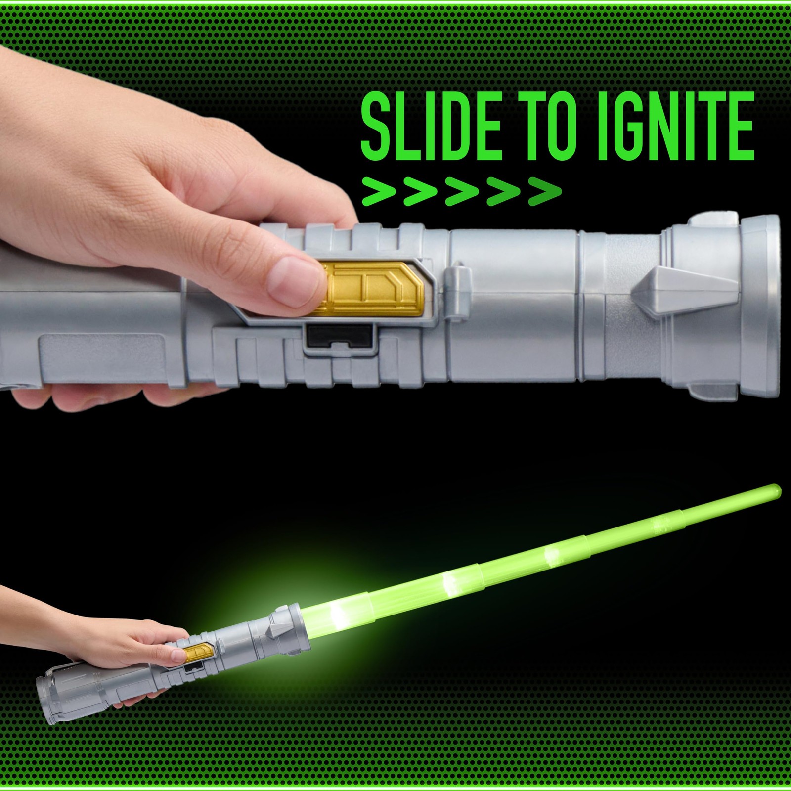 Power Saber Energy Blade Green First Ever Automatic Saber Auto Extending & Re...